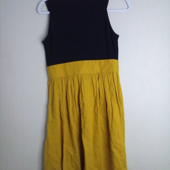 Tiana B Dress Women 4 Sleeveless Accent Collar Gold Black - Picture 12 of 16